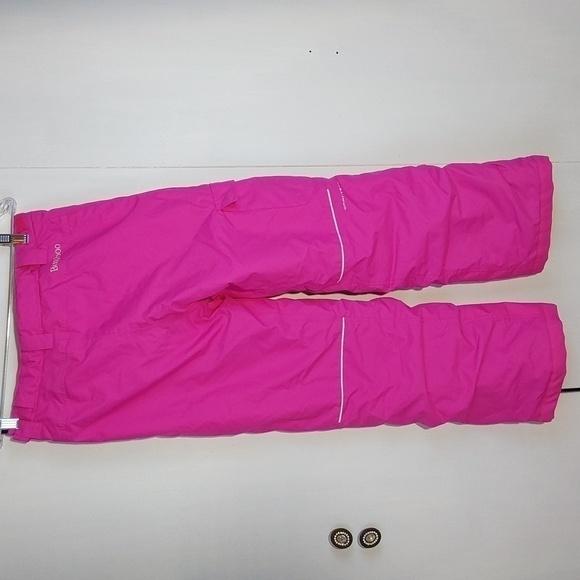 Columbia/ Bugaboo- Juniors Bright Pink Adjustable SNOW Pants Ski/tubeSz.14/16 - Picture 2 of 15